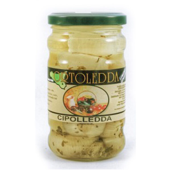 Pikled wild onions glass jar